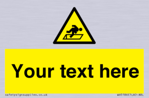 Custom Warning Hatch Sign